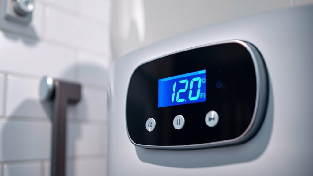 set thermostat to 120 f