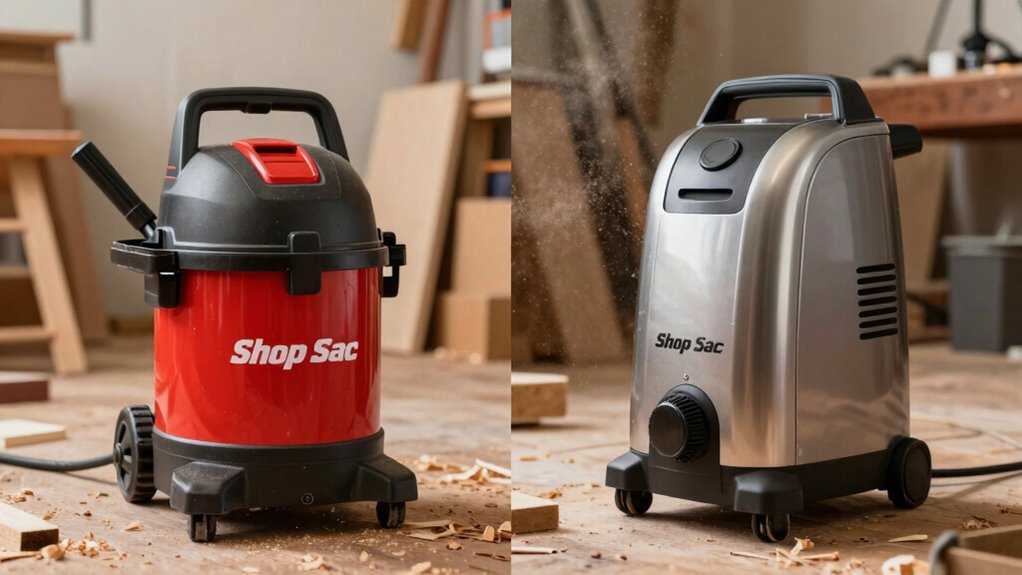 shop vac vs dust extractor