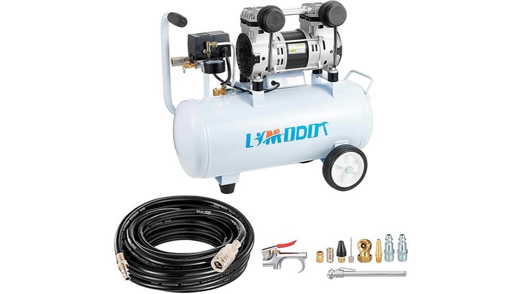 silent compressor with accessories