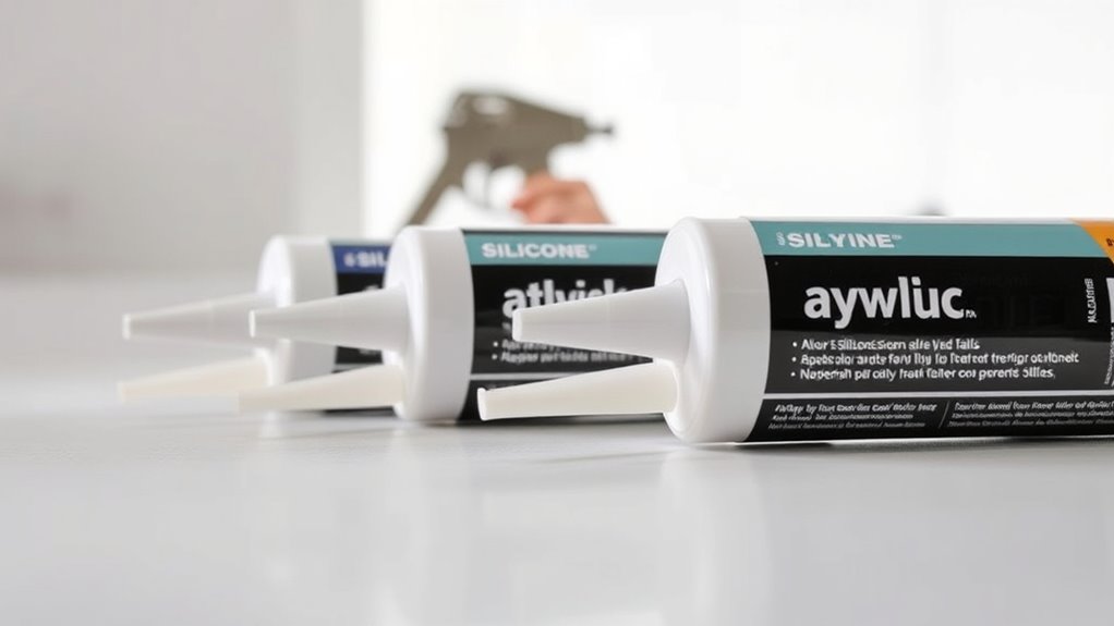 silicone caulk offers durability