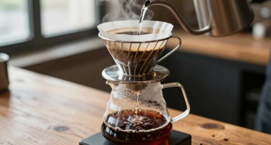 simple pour over brewing