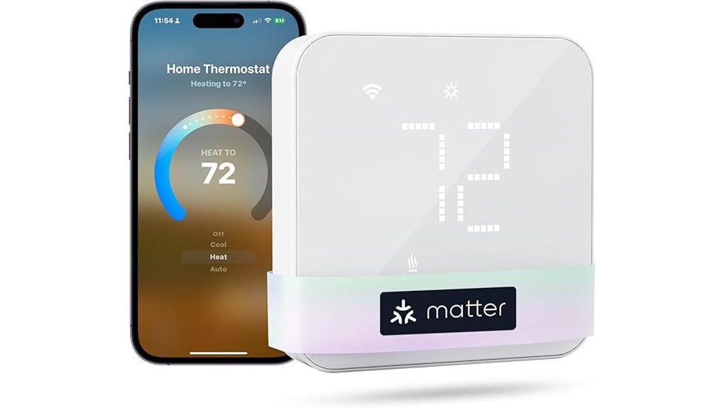 smart thermostat with voice control