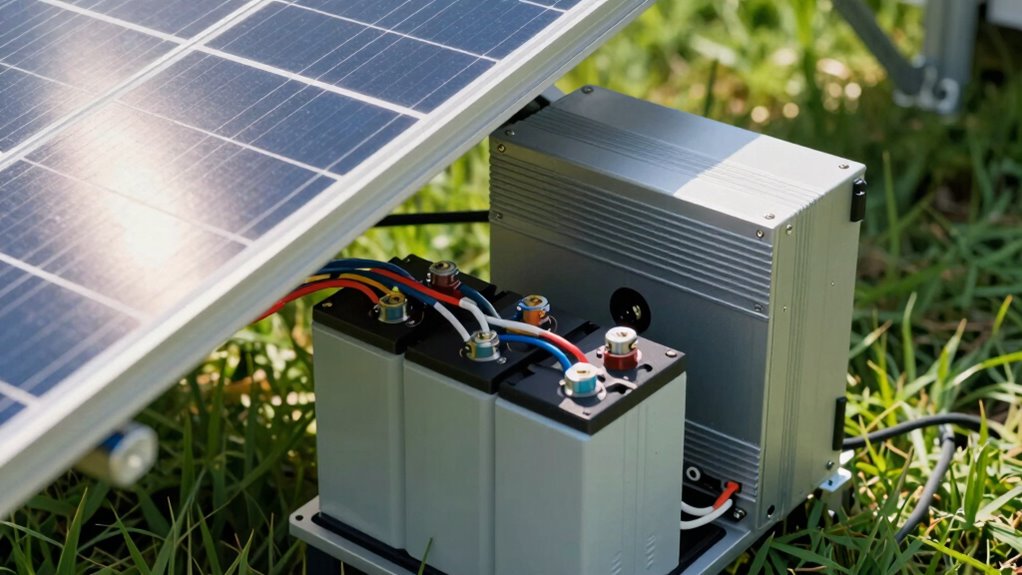 solar panels battery inverter