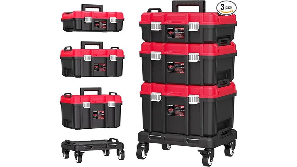 stackable rolling tool box