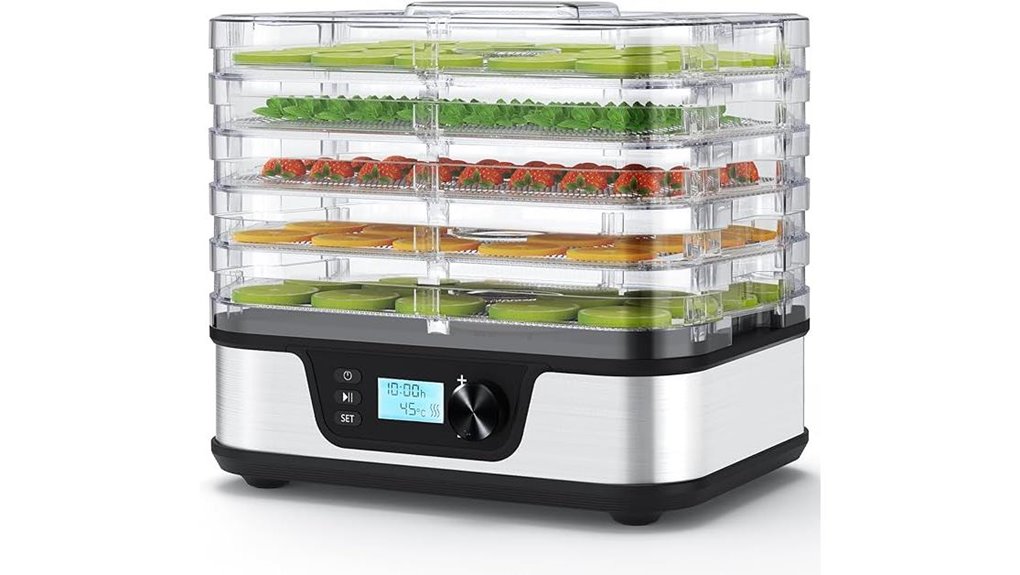 stainless steel food dehydrator