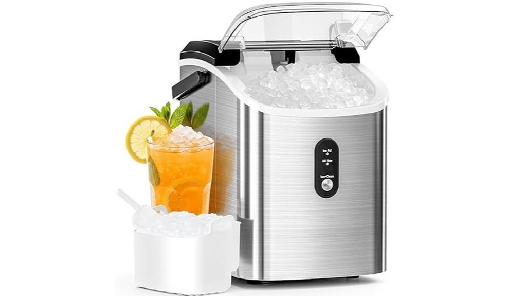stainless steel ice maker
