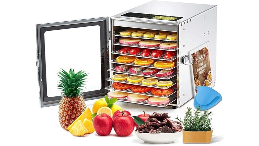 stainless steel tray dehydrator