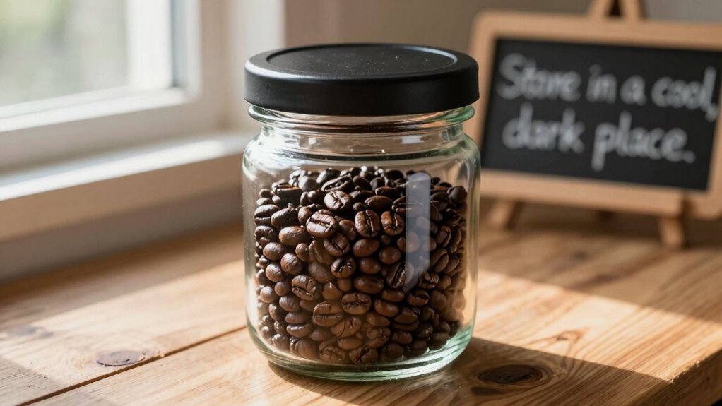 store beans airtight properly