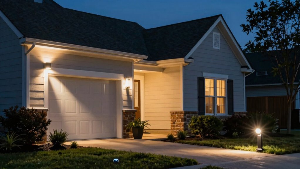 strategic security light placement