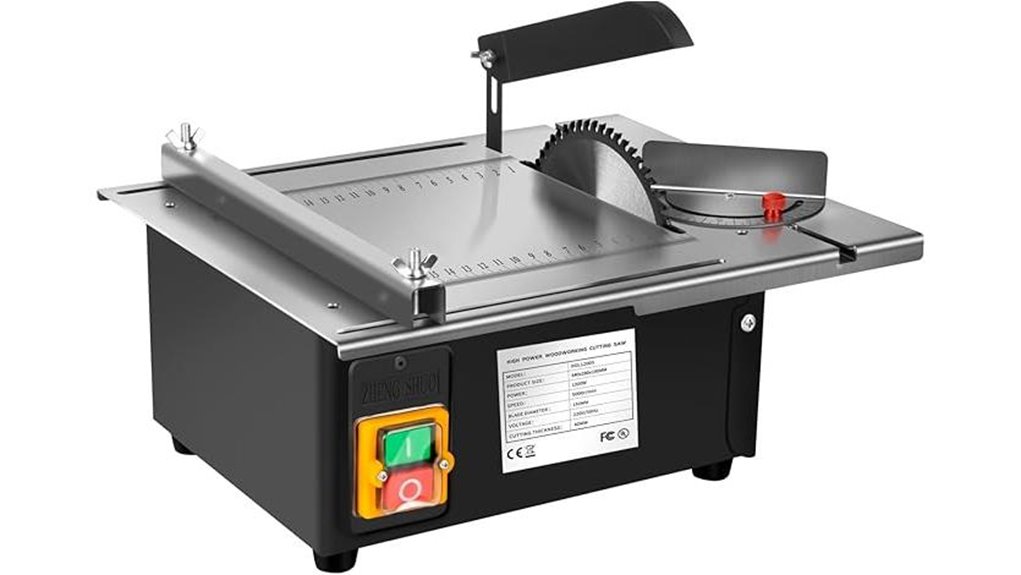 table saw with dust collection