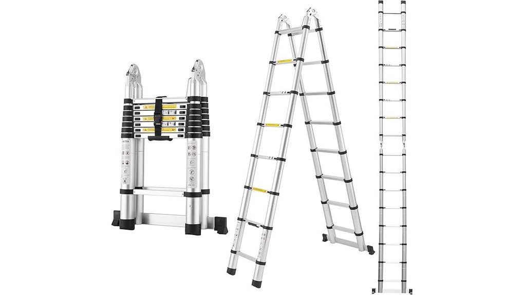 telescopic aluminum extension ladder