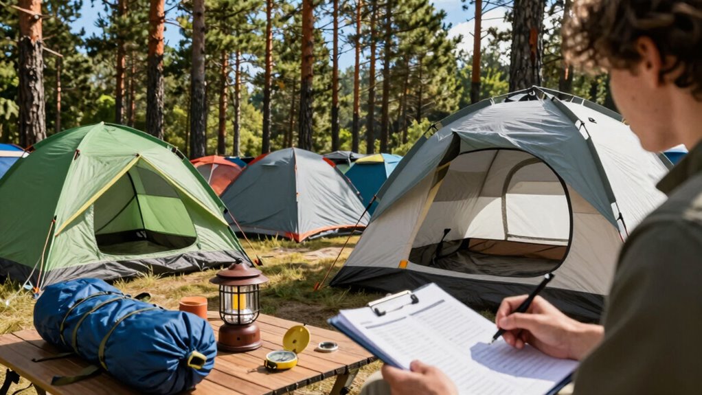 tent size weight setup