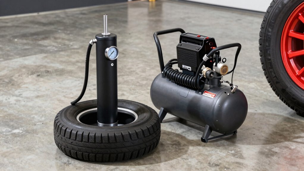 tire inflators versus air compressors