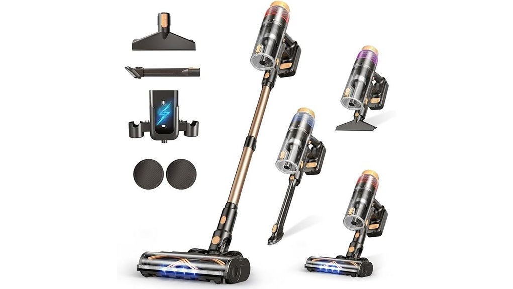 touch screen cordless vacuum