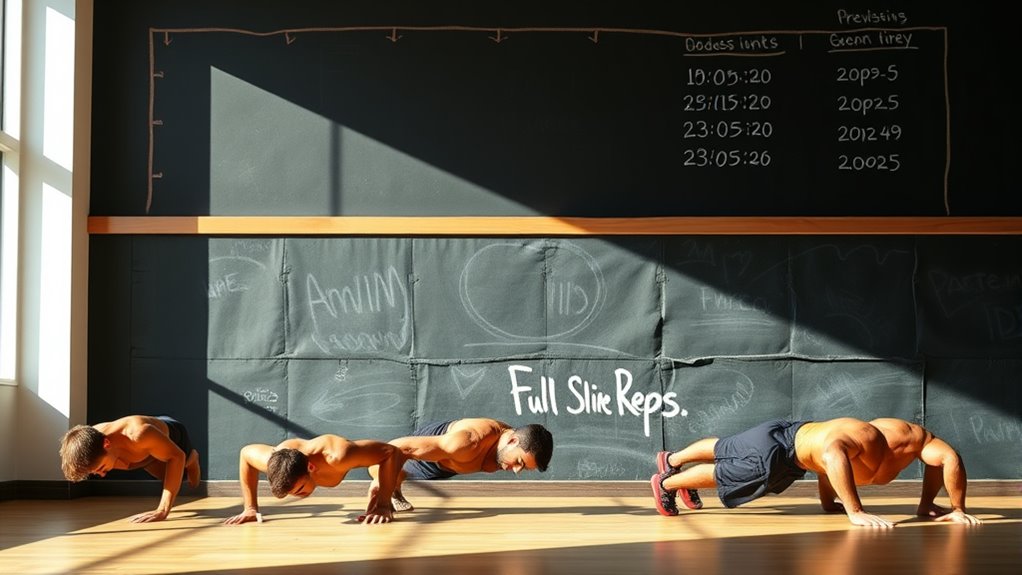 track push up progress effectively