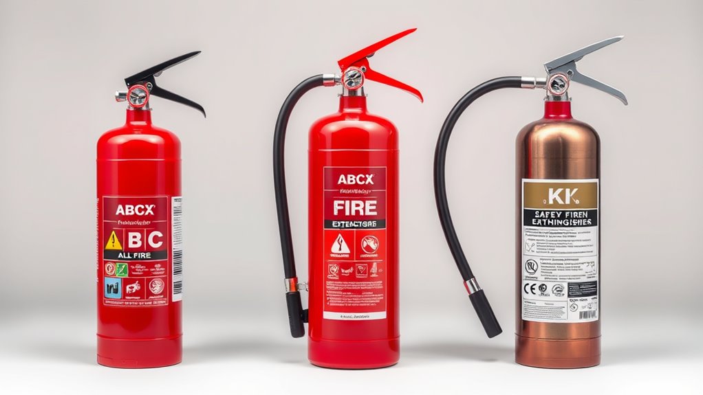 types of fire extinguisher