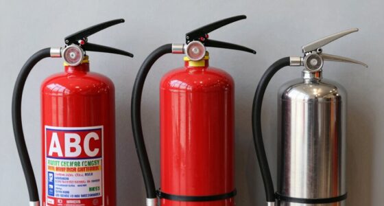 types of fire extinguishers