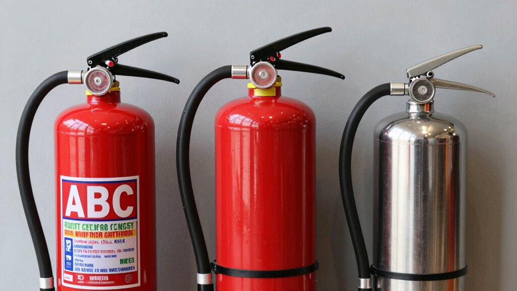 types of fire extinguishers