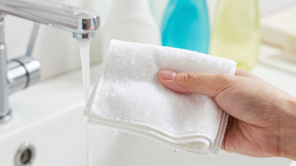 use gentle microfiber detergents