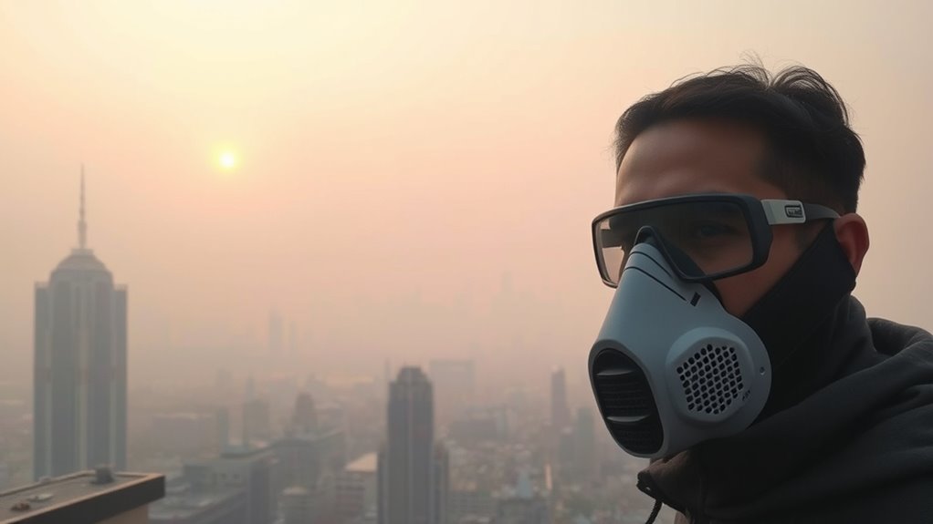 use indoor filters and masks