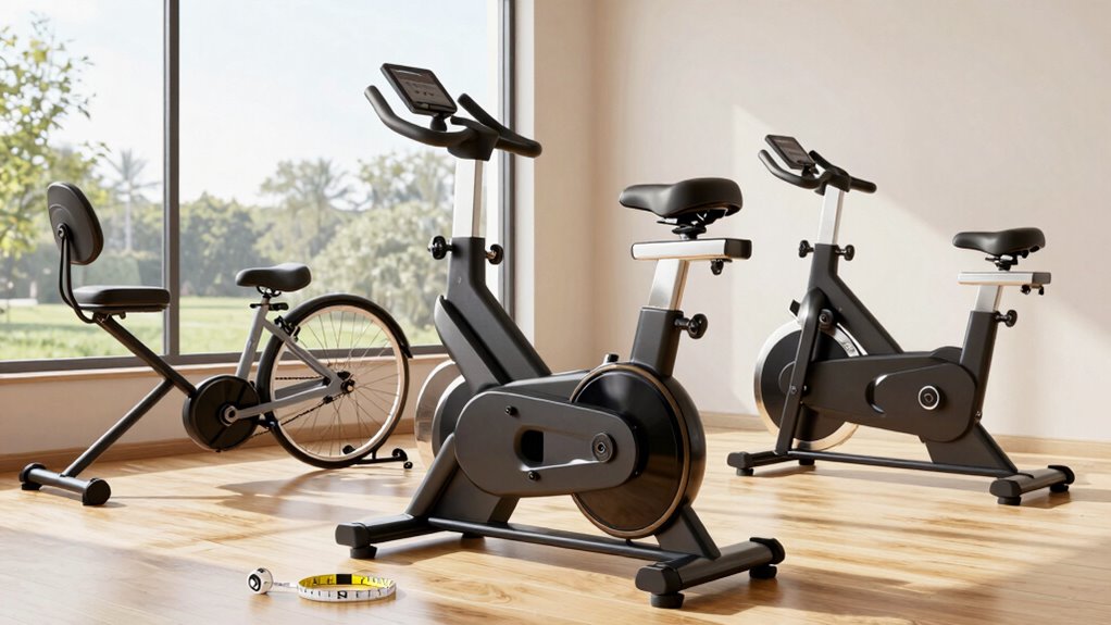 variety of exercise bikes