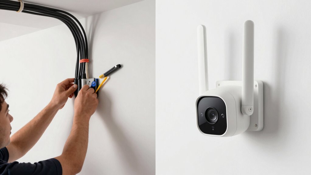 wired vs wireless installation differences