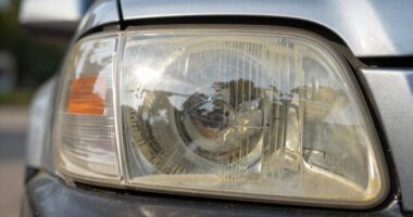 yellowing headlight lens causes