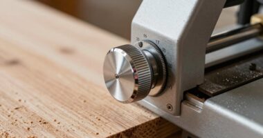 adjusting planer cutting depth