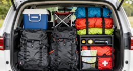 efficient car camping organization
