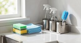 efficient cleaning supplies organization