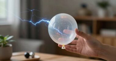 electric charges build up
