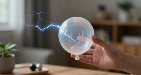 electric charges build up