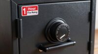 fire rating lock size