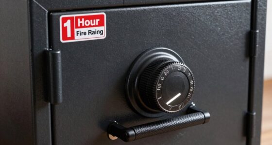 fire rating lock size