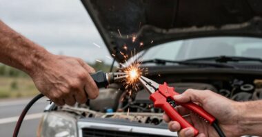 incorrect jump start procedures