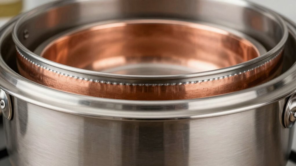 layered heat conductive cookware