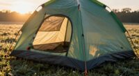 morning tent heat buildup