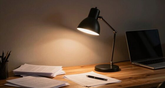 optimal work desk lighting