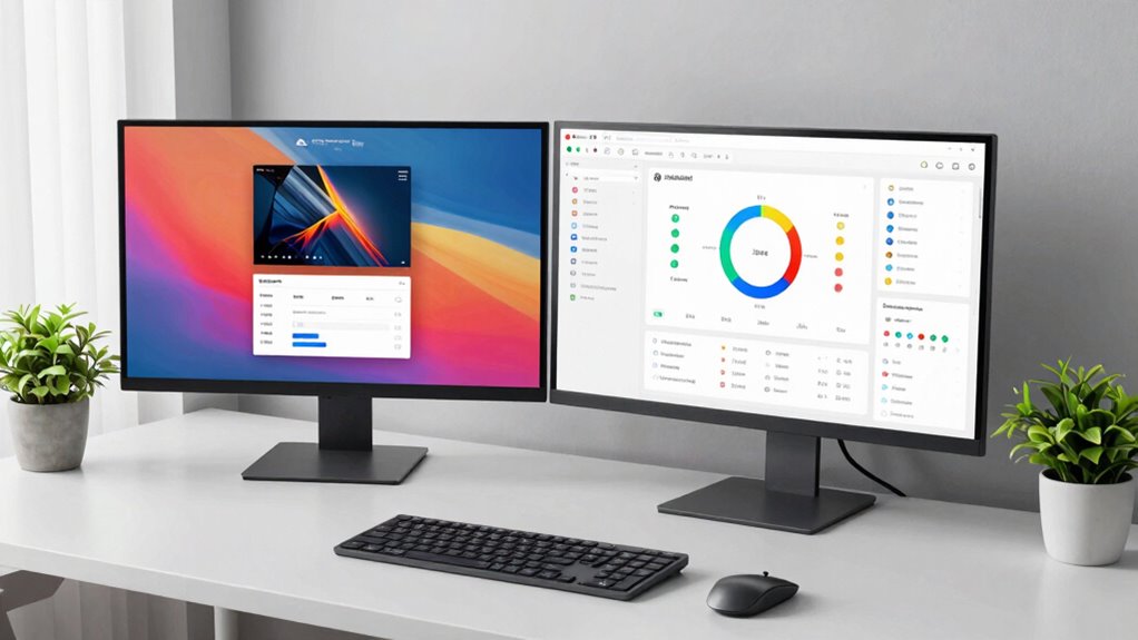 optimize ergonomic dual workspace