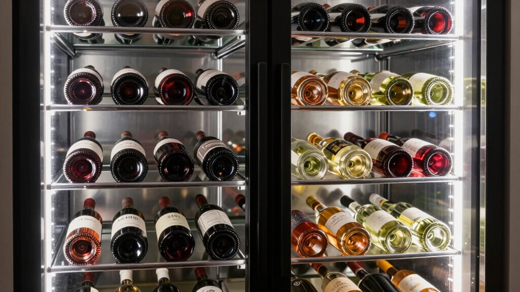 optimized wine storage zones