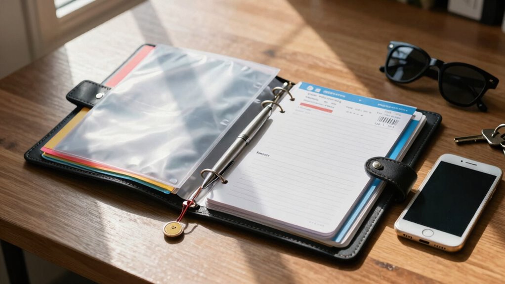 organize and safeguard travel documents