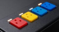 outlet color and button functions
