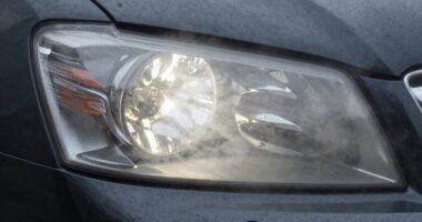 rapid headlight fogging buildup