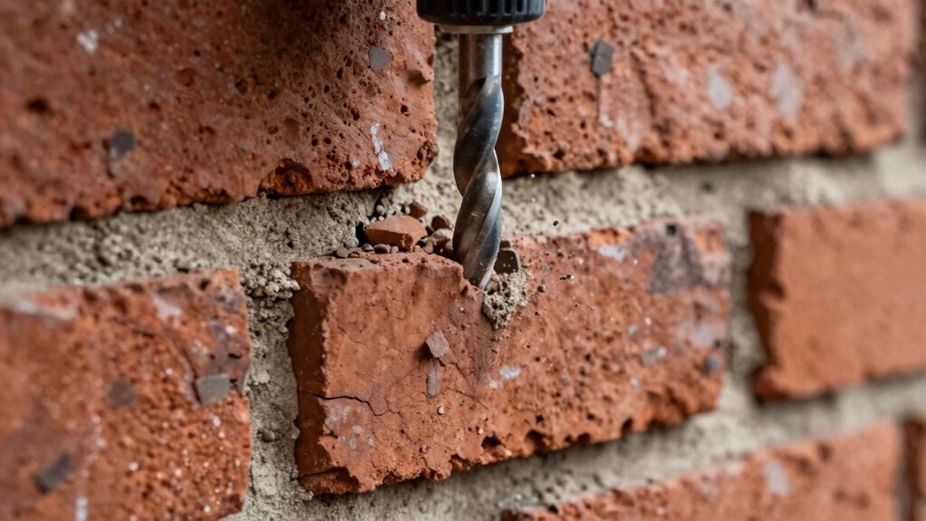 safe effective brick drilling