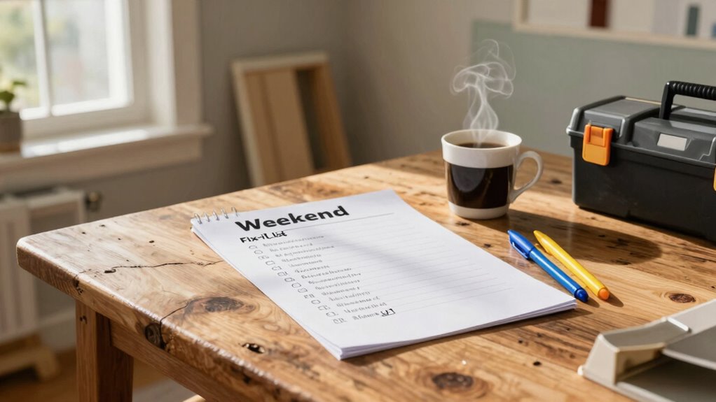 weekend repair planning strategy