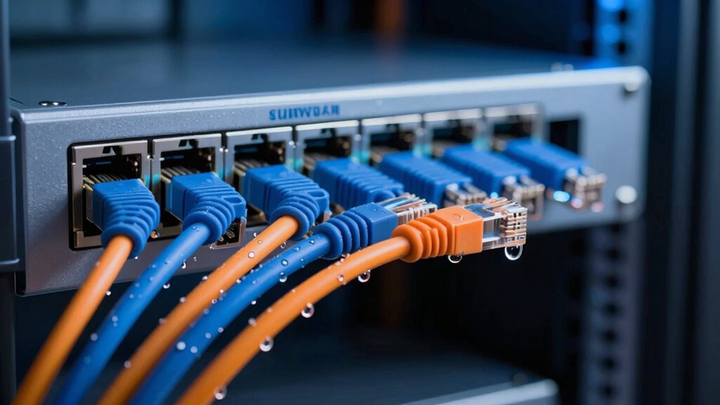 wired connection ensures reliability