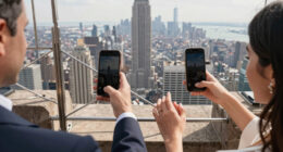 Couple On Empire State Building